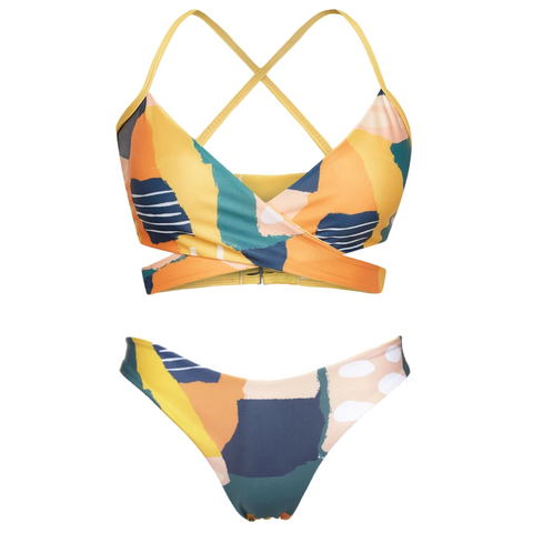 Arpoador リバーシブルビキニ in Painting / Dolphin Print