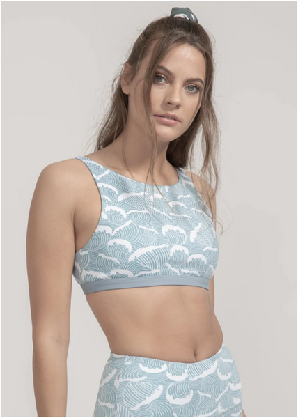 リバーシブルトップス  Meco Ocean Waves Print