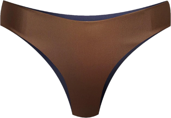Arpoador リバーシブルビキニ in Dark Blue / Solid Brown
