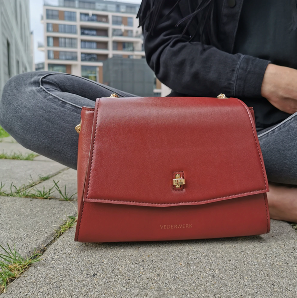 サボテンレザーバッグ　Red Tuna