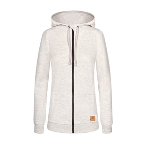 365 Forestfibre Zip-Hoody Damen Grau
