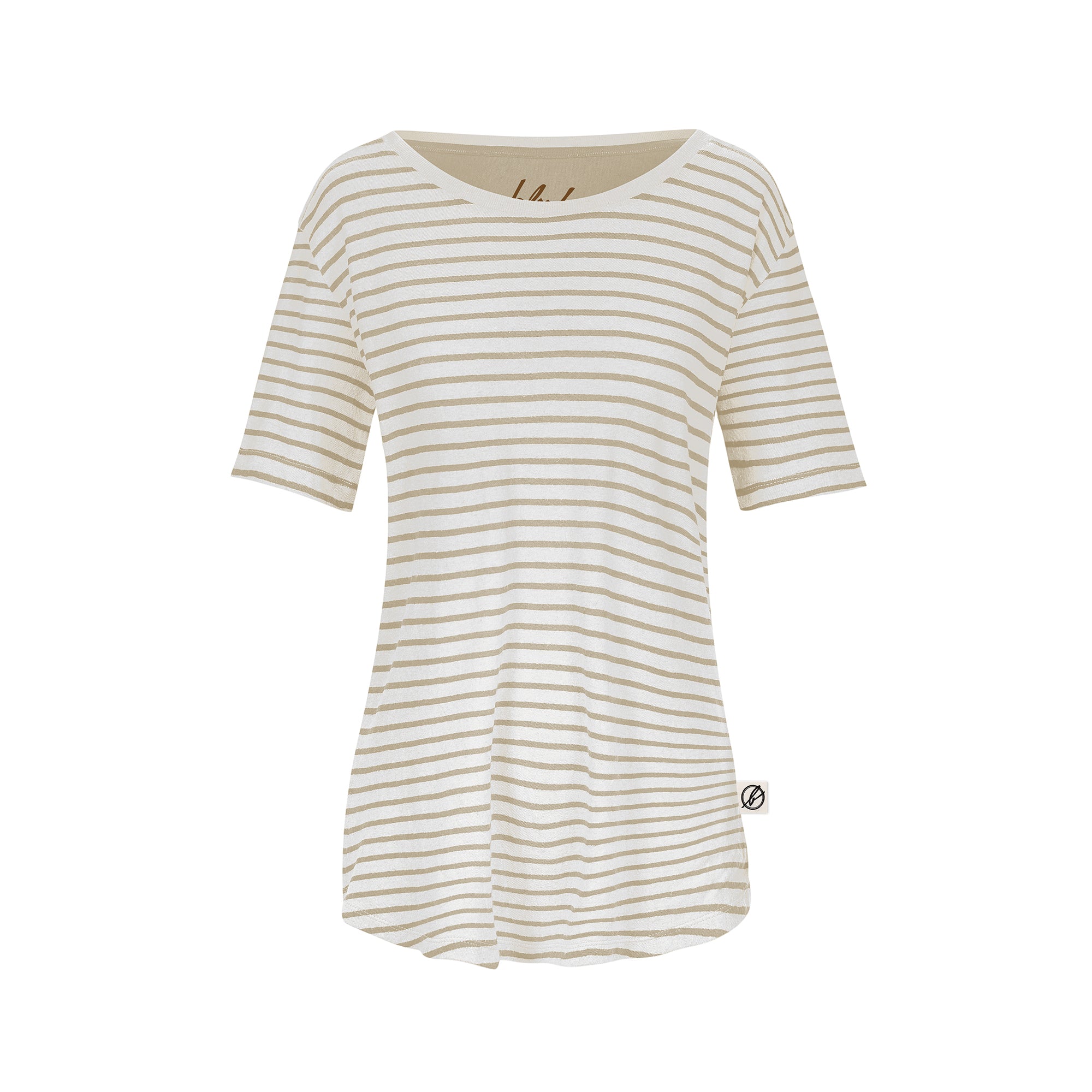 Striped Linen Tシャツ