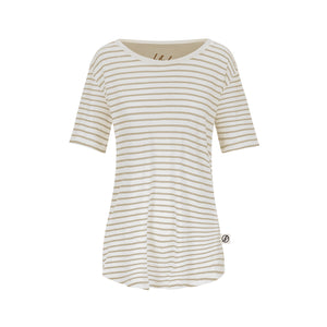Striped Linen Tシャツ